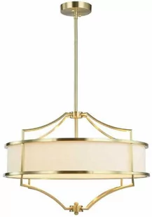 LAMPA WISZĄCA STESSO OLD GOLD M złota oprawa biały klosz nowoczesna - Lampy sufitowe - miniaturka - grafika 1