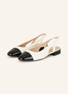 Peter Kaiser Baleriny Z Odkrytą Piętą Torino weiss - Moda i Uroda OUTLET - miniaturka - grafika 1