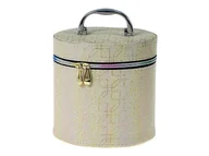 Kosmetyczki, organizery i kuferki - Adar Kuferek M z lusterkiem na zamek 17x16x17cm - miniaturka - grafika 1