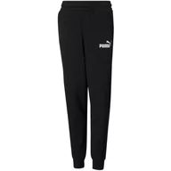 Odzież sportowa dziecięca - Spodnie dla dzieci Puma ESS Logo Pants czarne 586974 01 - miniaturka - grafika 1