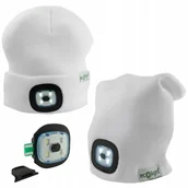 Latarki - Czapka z Latarką LED Biała 1W 6500K Zimne Ładowana USB Do Biegania - miniaturka - grafika 1