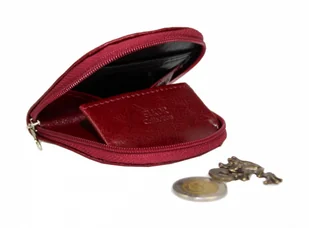 Podkówka Półokrągła Kominek 2w1 Skóra Naturalna ELKOR (PL) Średnia - Portfele - miniaturka - grafika 7