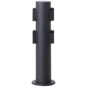 Lampy ogrodowe - Słupek z gniazdkami Dody 96448A06 Brilliant zewnętrzny czarny - miniaturka - grafika 1