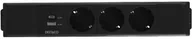 Listwy zasilające - DELTACO power panel, 3 sockets, 1x21W A+C USB charger, GST18 connection, daisy chaining 1902246 - miniaturka - grafika 1