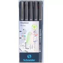 Schneider Zestaw cienkopisów Pictus 5 szt. - Przybory szkolne - miniaturka - grafika 1