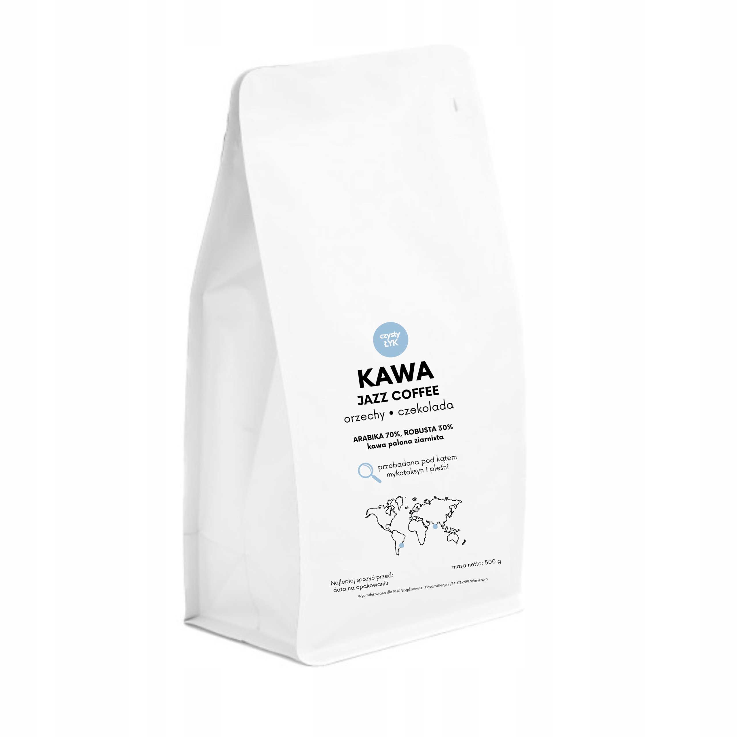 Kawa ziarnista 500 g Jazz Coffee Czysty Łyk – mocna i bez pleśni