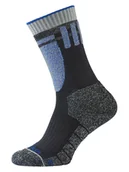 Skarpetki damskie - Jack Wolfskin Skarpety narciarskie "Ski Merino" w kolorze niebiesko-szarym - miniaturka - grafika 1