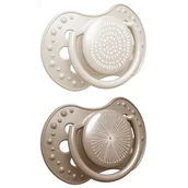 Smoczki uspokajające - Smoczek silikonowy dynamiczny LOVI 6-18m 2 szt. Harmony Girl - miniaturka - grafika 1