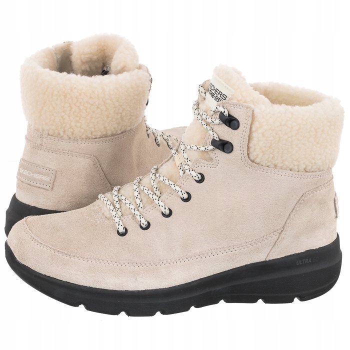 SKECHERS BOTKI DAMSKIE SKÓRZANE OCIEPLANE NA ZAMEK 36,5 1JJB