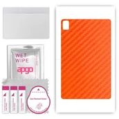 Akcesoria do tabletów i e-booków - folia naklejka skórka strukturalna na TYŁ do Blackview Tab 16 - Carbon Pomarańczowy - apgo SKINS - miniaturka - grafika 1