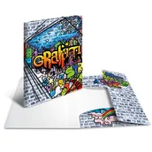 Segregatory - Herma HERMA 19239 teczka DIN A3 z tworzywa sztucznego, seria Artline, z motywem graffiti z gumową Eckspanner, 1 sztuki 19239 - miniaturka - grafika 1