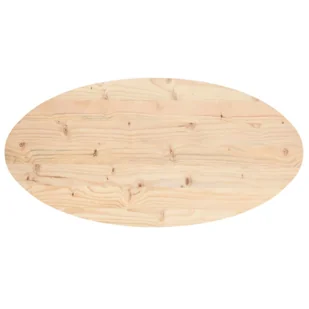 Blat stołu, 110x55x2,5 cm, lite drewno sosnowe, owalny Lumarko! - Meble modułowe i akcesoria - miniaturka - grafika 5