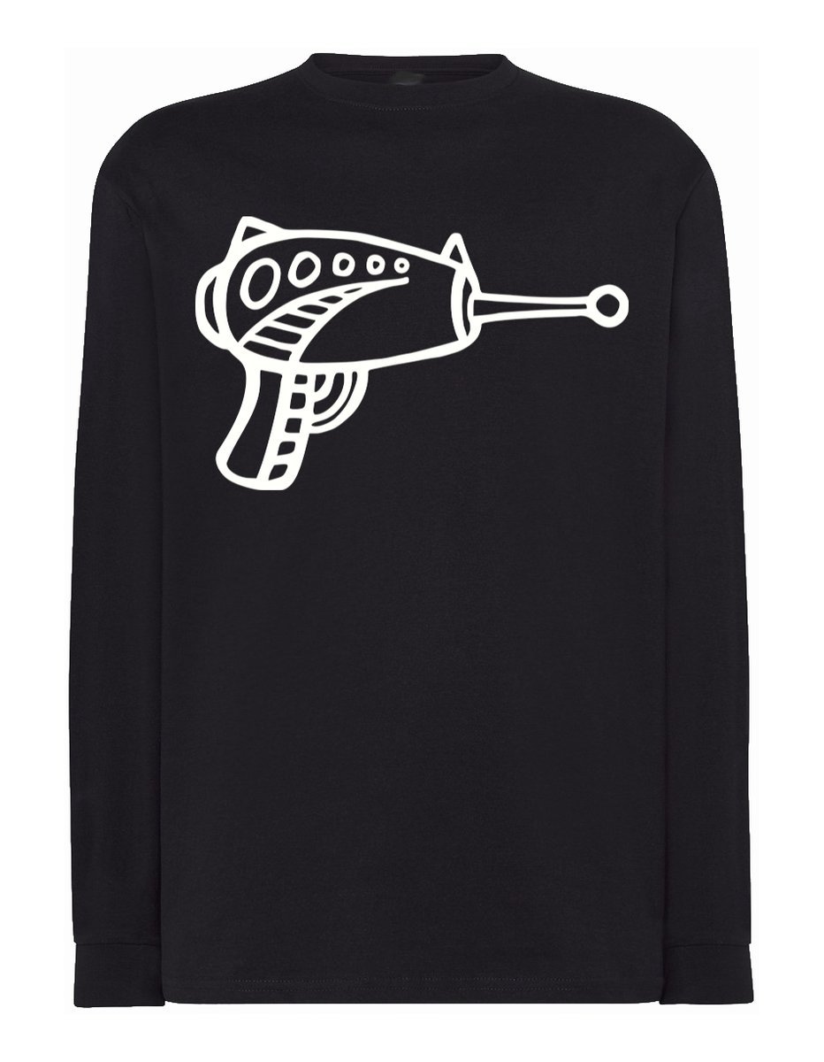 Longsleeve męski fajny nadruk BROŃ BLASTER r.4XL