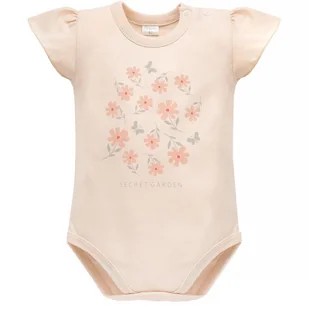 PINOKIO BODY KROTKI REKAW SUMMER GARDEN BEZ 68 - Body dla niemowląt - miniaturka - grafika 1