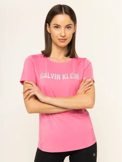 Koszulki i topy damskie - Calvin Klein Performance T-Shirt 00GWS9K157 Różowy Regular Fit - grafika 1