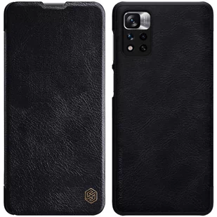 Nillkin Qin Case etui do Xiaomi Poco X4 Pro 5G osłona na aparat kabura pokrowiec obudowa z klapką czarny - Etui i futerały do telefonów - miniaturka - grafika 1