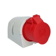 Gniazdka elektryczne - LEDart siłowe natynkowe 32A 4P 400V IP44 124-6 PCE - miniaturka - grafika 1