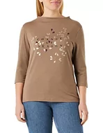 Koszulki i topy damskie - Taifun Koszulka damska, Szarobrązowy wzór, 36 - miniaturka - grafika 1