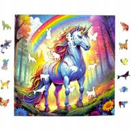 Puzzle - Puzzle Jednorożec 150 elementów Układanka drewniana Mruu&Pruu - miniaturka - grafika 1