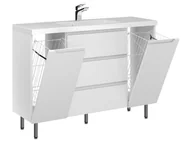 Szafki łazienkowe - Szafka Stojąca Z Umywalką ETH 120 cm K - Biały Mat - miniaturka - grafika 1