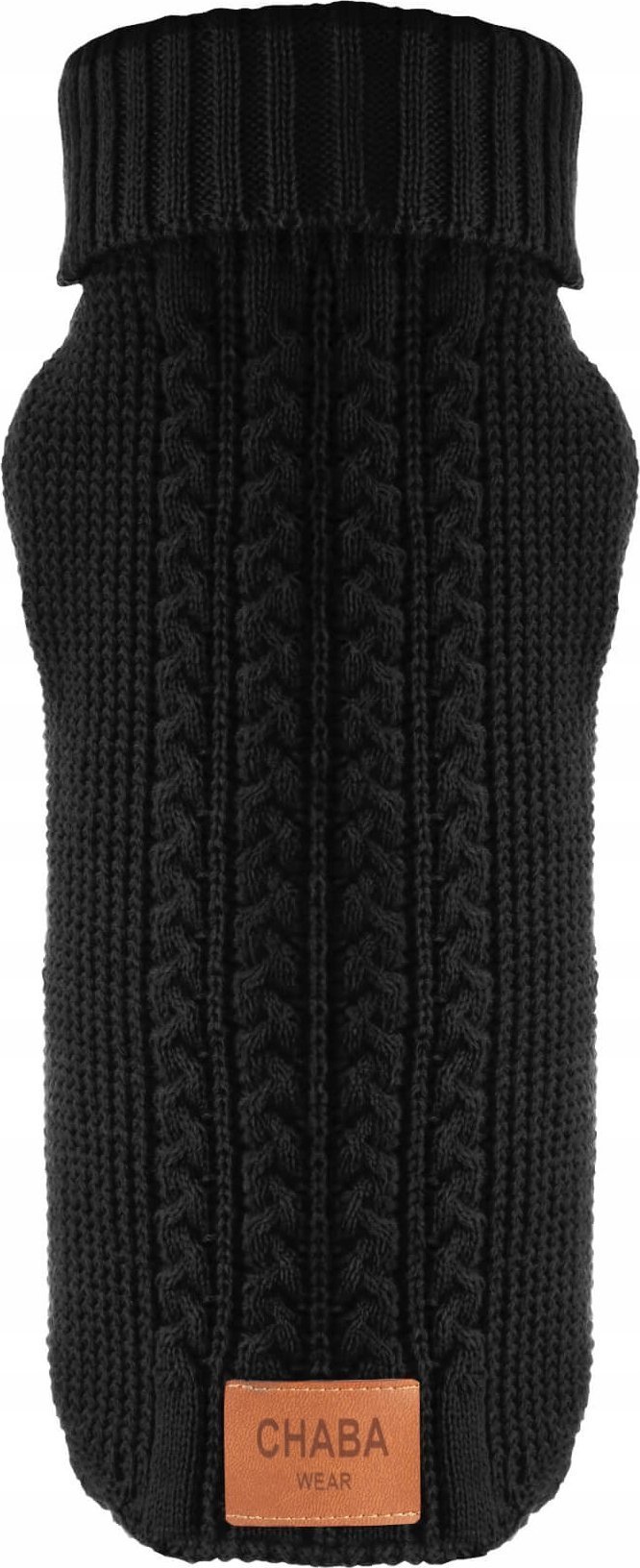 Chaba CHABA SWETEREK Z GOLFEM `M` 29cm CZARNY