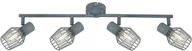 Lampy sufitowe - Candellux LISTWA 4X40W E14 SZARY METAL - miniaturka - grafika 1