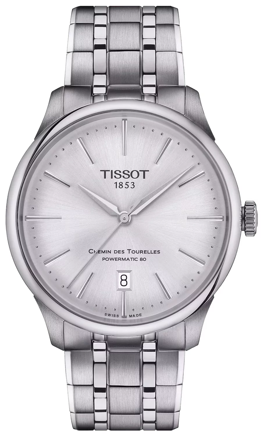 Zegarek Tissot T139.807.11.031.00 CHEMIN DES TOURELESS POWERMATIC 80 39 MM