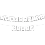 Wesele i ślub - Girlanda BANER - 50 rocznica ślubu - srebrna - miniaturka - grafika 1