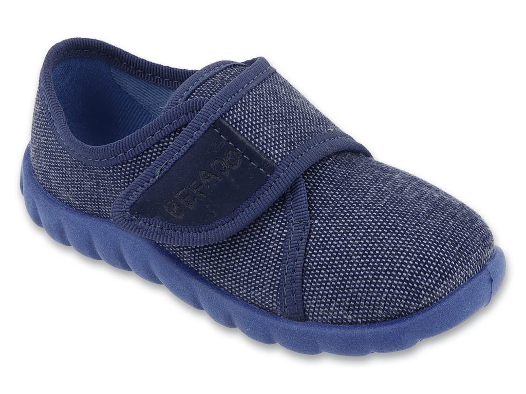 Kapcie dziecięce chłopięce do przedszkola domowe na rzep Befado 457P004-21