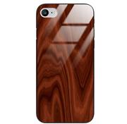 Etui i futerały do telefonów - Etui drewniane iPhone 8/7 Premium Wood Mahogany Forestzone Glass - miniaturka - grafika 1