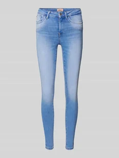 Jeansy o kroju skinny fit z mieszanki bawełny model ‘POWER’ - Spodnie damskie - miniaturka - grafika 1