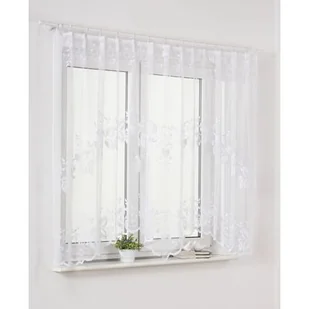 Firana żakardowa ILONA2 300 x 150 cm biały - Firany - miniaturka - grafika 1