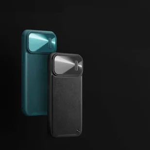 Nillkin CamShield Leather S Case etui iPhone 14 Pro Max pokrowiec z osłoną na aparat czarny - Etui i futerały do telefonów - miniaturka - grafika 7