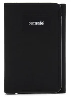 Portfele - Portfel antykradzieżowy Pacsafe RFIDsafe Trifold Wallet - jet black - miniaturka - grafika 1