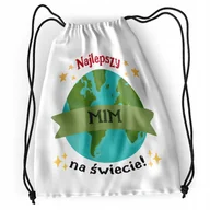 Plecaki worki - Plecak Sportowy Szkolny Mima Worek Torba z Nadrukiem ze Zdjęciem - miniaturka - grafika 1