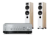 Zestawy stereo - Yamaha R-N800A (srebrny) + Diva 5 (dąb) - miniaturka - grafika 1