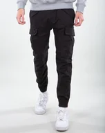 Spodnie męskie - spodnie bojówki ALPHA INDUSTRIES - AIRMAN BLACK-30 - miniaturka - grafika 1