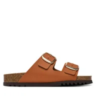 Klapki i japonki damskie - Klapki Scholl Josephine F32164 Brązowy - miniaturka - grafika 1