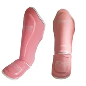 Ochraniacze do sportów walki - Ochraniacze piszczeli i stóp nagolenniki Pink - miniaturka - grafika 1