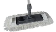 Miotły, szufle, mopy - TTS kompletny mop "Dual System" 40 cm - kij metalowy 2-częściowy (1010), wkład mikrofibra - miniaturka - grafika 1