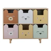 Komody dla dzieci - Niska komoda dziecięca z litego drewna paulowni w naturalnym kolorze 25,5x88,5 cm Calle – Bloomingville Mini - miniaturka - grafika 1