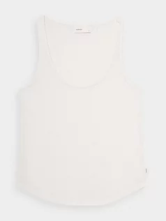 Koszulki i topy damskie - Outhorn Top w kolorze białym - grafika 1