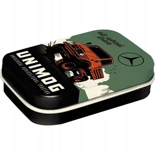 Miętówki MERCEDES-BENZ UNIMOG metal pudełko prezent - Cukierki - miniaturka - grafika 1