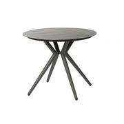 Stoły ogrodowe - SIT GREY - aluminiowy stół ogrodowy okrągły 90 cm - miniaturka - grafika 1