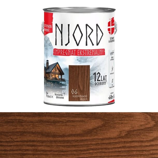 Impregnat ekstremalny Njord 5 l skandynawski orzech (6)