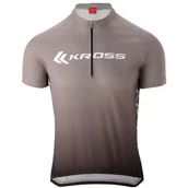 Koszulki rowerowe - Koszulka rowerowa KROSS Sport Jersey (rozmiar S) Szaro-czarny - miniaturka - grafika 1