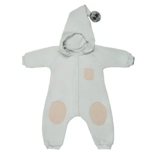 Hi Little One kombinezon całoroczny z kapturem TOG 2,0 OverSize BOHO Grey roz M Pom Pom - Kombinezony dla dzieci - miniaturka - grafika 1