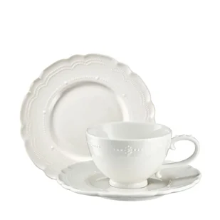 Zestaw do herbaty porcelanowy na 6 osób TIFFANY - Serwisy do kawy i herbaty - miniaturka - grafika 1