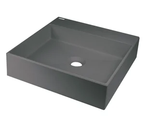 Deante Correo Umywalka nablatowa 40x40 cm antracyt metalik CQRTU4S - Umywalki - miniaturka - grafika 1