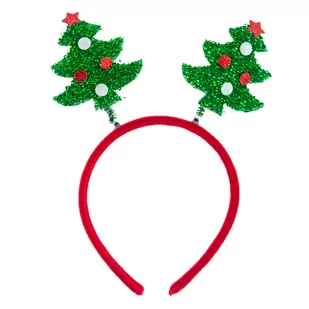 OPASKA ŚWIĄTECZNA CHOINKA CHOINKI GŁOWĘ WŁOSY ZABAWNA Na Święta mikołajki - Dodatki do strojów karnawałowych OPASKA ŚWIĄTECZNA CHOINKA CHOINKI GŁOWĘ WŁOSY ZABAWNA Na Święta mikołajki - Dodatki do strojów karnawałowych - miniaturka - grafika 1